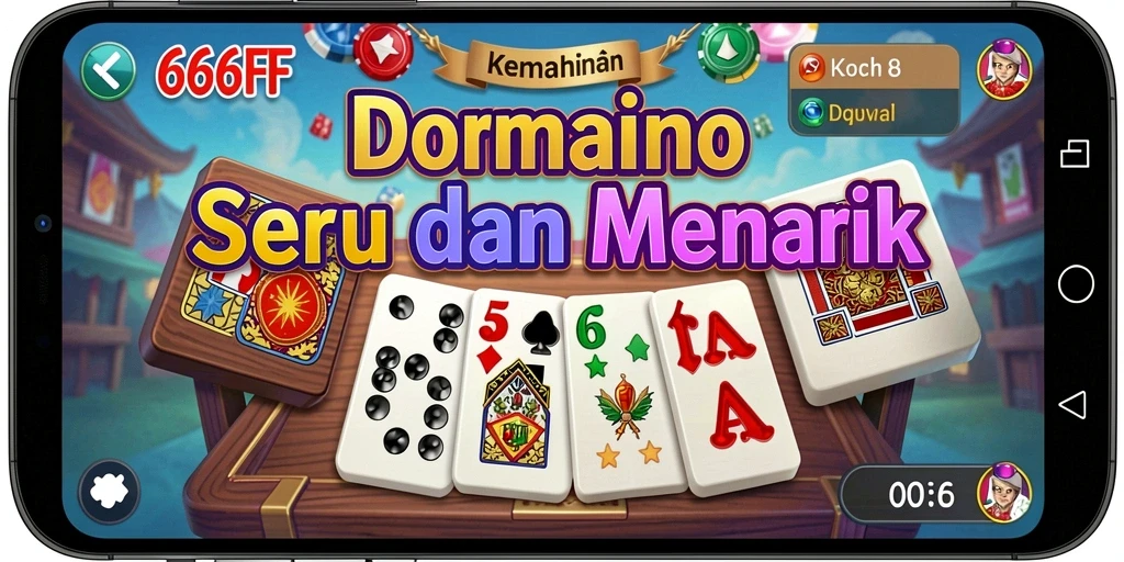 Screenshot gameplay Domino yang menarik dari 666FF.
