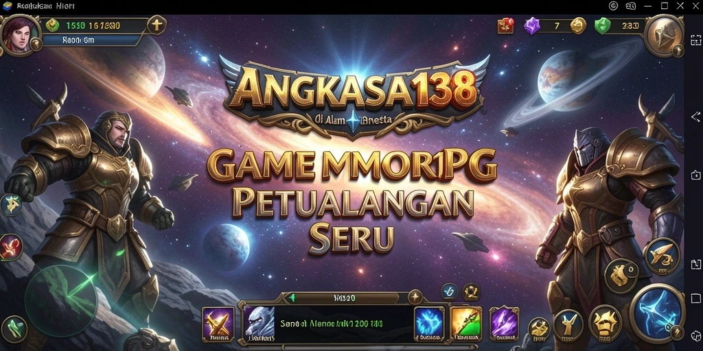 Tampilan gameplay seru dalam ANGKASA138 dengan petualangan MMORPG yang mendalam.