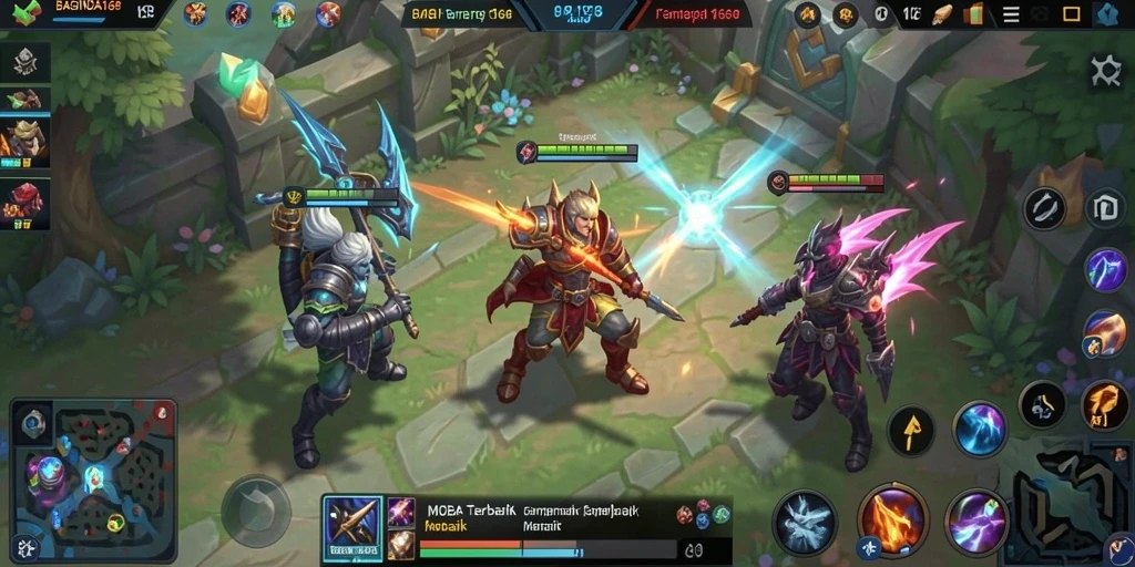 Screenshot utama dari permainan BAGINDA168 dengan aksi pertarungan yang seru.
