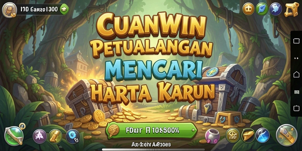 Screenshot utama CUANWIN yang menampilkan gameplay petualangan yang mendebarkan.