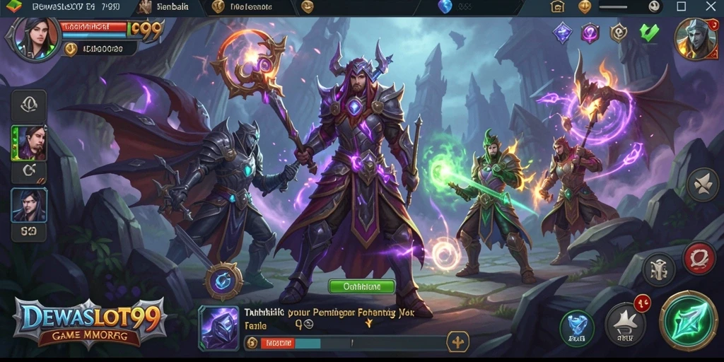 Tangkapan layar dari gameplay mendebarkan DEWASLOT99.