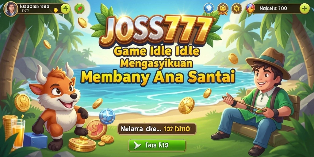 Tampilan gameplay JOSS777 menunjukkan aksi Idle yang menawan.