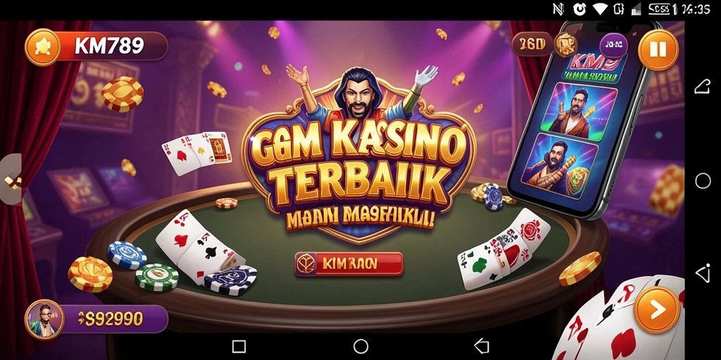 Screenshot gameplay KM789 yang menampilkan pengalaman Kasino yang mendebarkan.