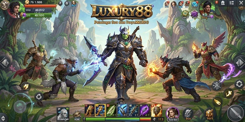 Tampilan dinamis dan mendebarkan dari gameplay LUXURY88.