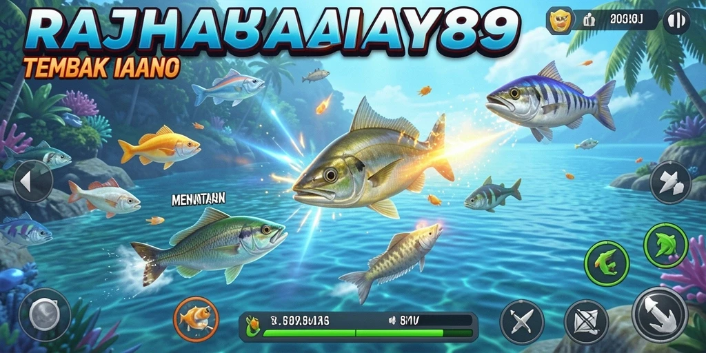 Tampilan menarik dari gameplay intens Tembak Ikan.