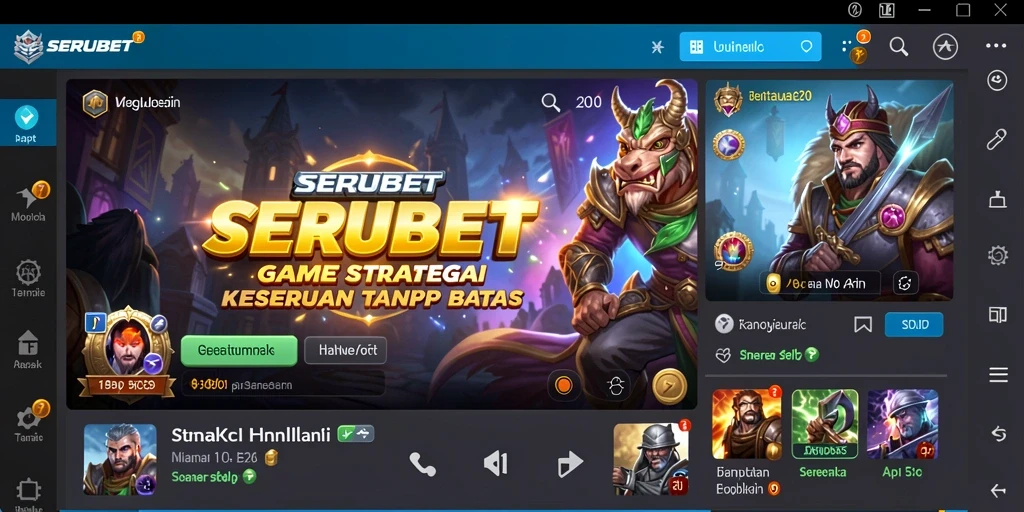 Tampilan seru gameplay SERUBET yang penuh strategi.