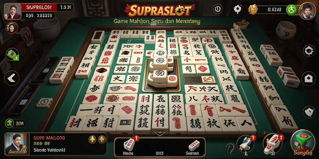 Tampilan gameplay Mahjong menarik di SUPRASLOT dengan level menantang.